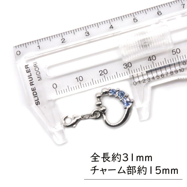 画像3: charm02_10 Drop Charm ハート型ドロップチャーム 10個セット (3)