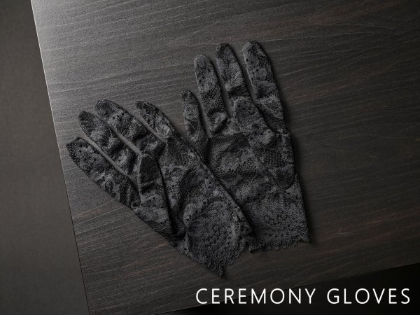 画像6: 【新商品】ネイル完全隠し 弔事用レース手袋 (6)