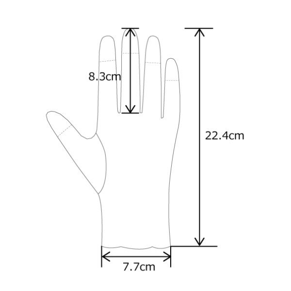 画像7: 【新商品】ネイル完全隠し 弔事用レース手袋 (7)